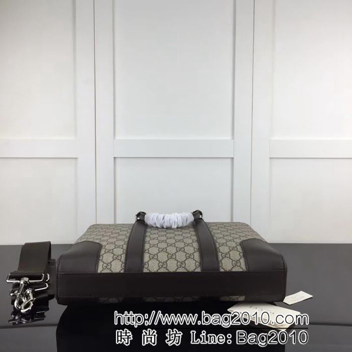 GUCCI古馳原單 新款專櫃品質原單貨實物實拍474135 啡pvc配皮高仿gucci公事包 HY1283